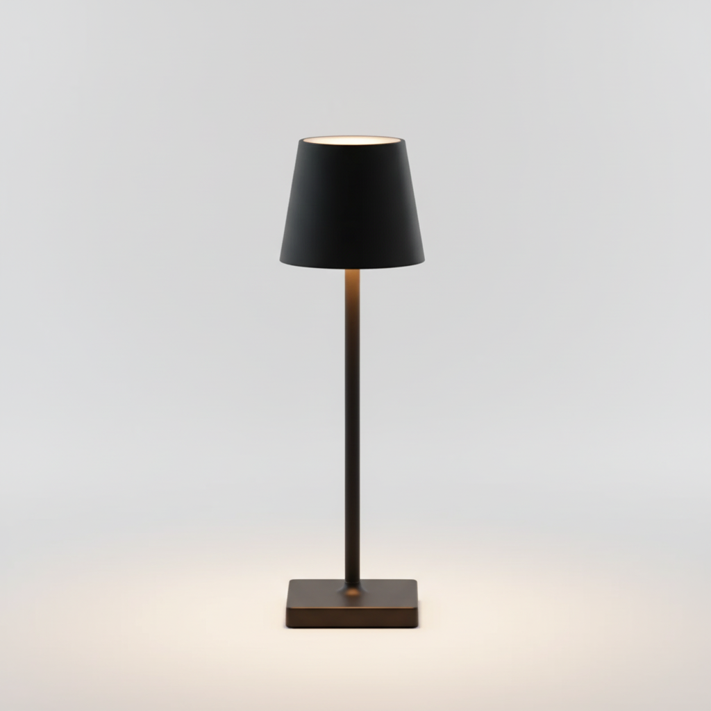 Stylish wireless LED table lamp, dimmable for adjustable brightness, suitable for any modern space.