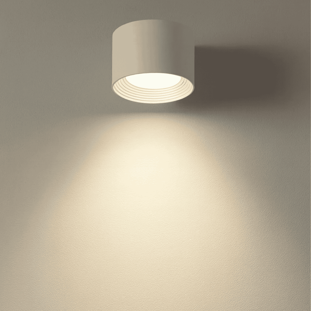 Elegant LED wall lamp, modern design, wireless with remote for convenient ambient light.