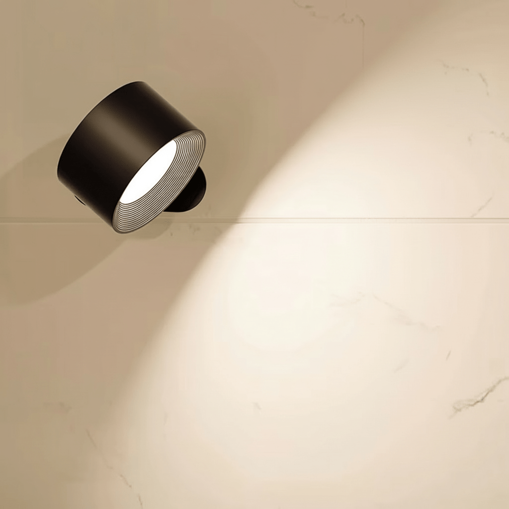 Wireless LED wall light for home, remote-controlled, easy install, great for ambient lighting.
