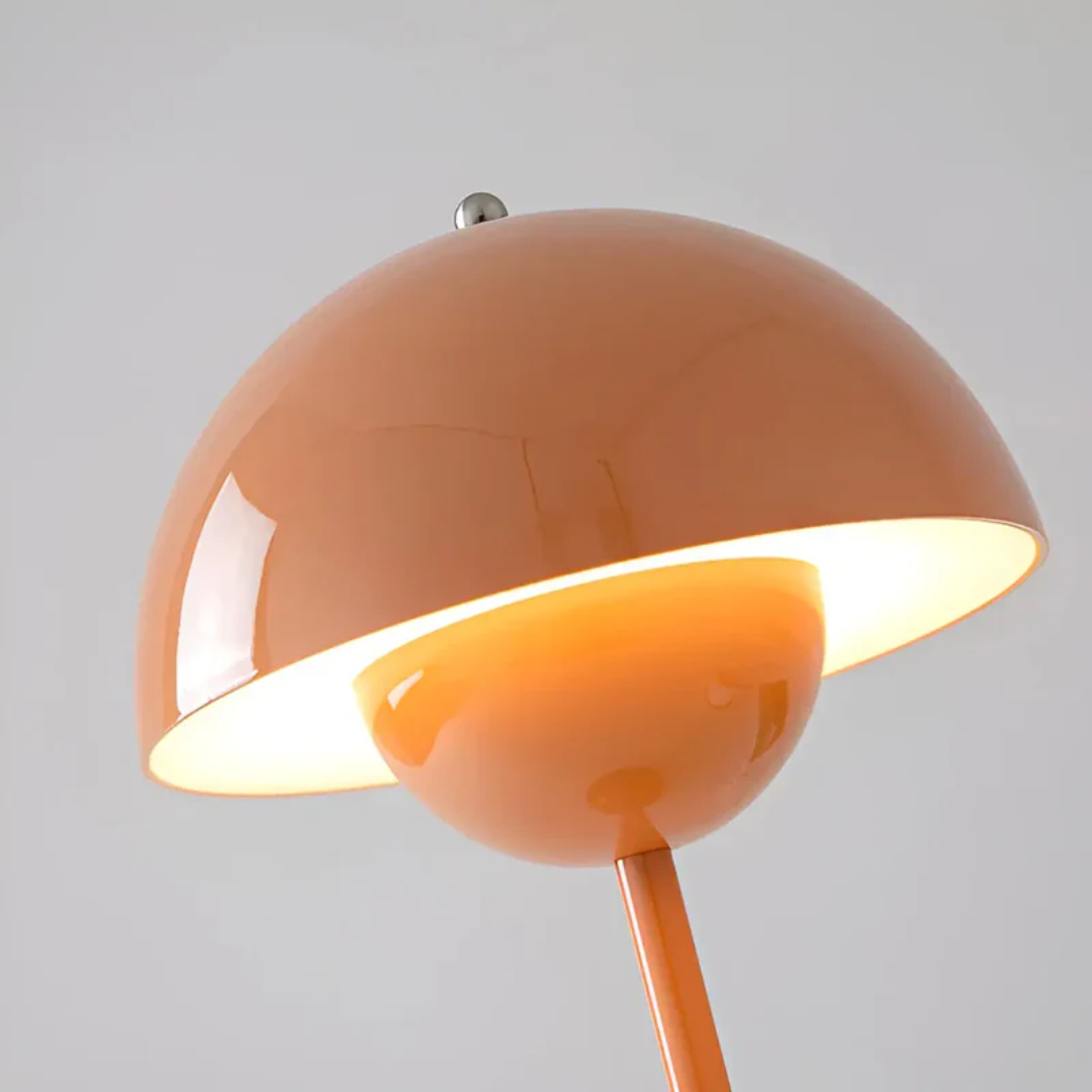 Versatile modern wireless lamp, great for bedside, desk, or patio; rechargeable & portable home lighting.