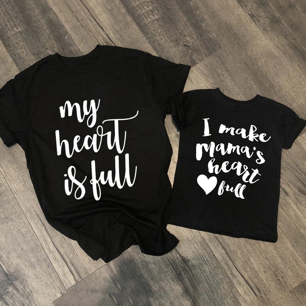 Family matching "Best Mom Ever" and "Best Kid Ever" casual polyester t-shirts, gifts for mom