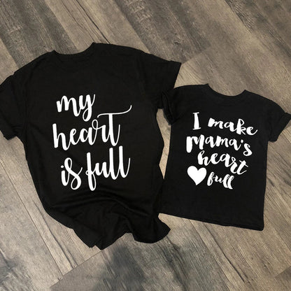 Family matching "Best Mom Ever" and "Best Kid Ever" casual polyester t-shirts, gifts for mom