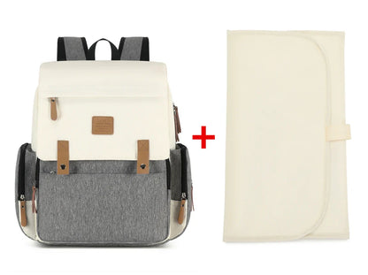 Mommy bag with changing mat, multi-functional design for all baby needs
