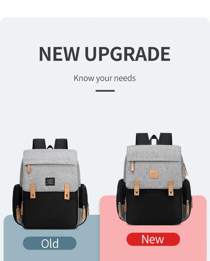 Premium mommy diaper backpack, includes a soft changing mat for baby comfort