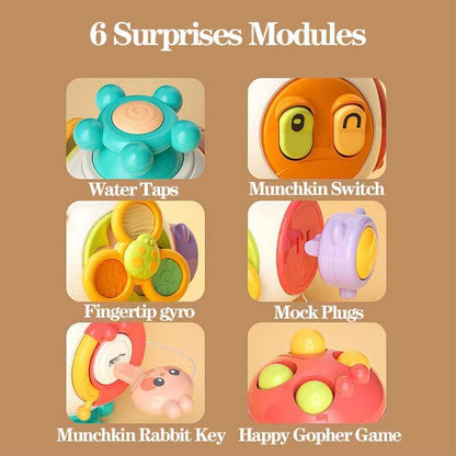 Engaging busy box for preschoolers, with buttons, laces, and gears for learning