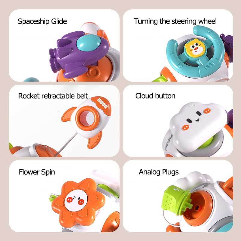Montessori busy box, a quiet and engaging activity for young children, skill-building toy
