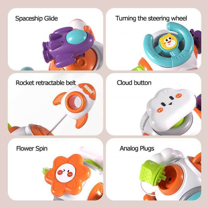 Montessori busy box, a quiet and engaging activity for young children, skill-building toy