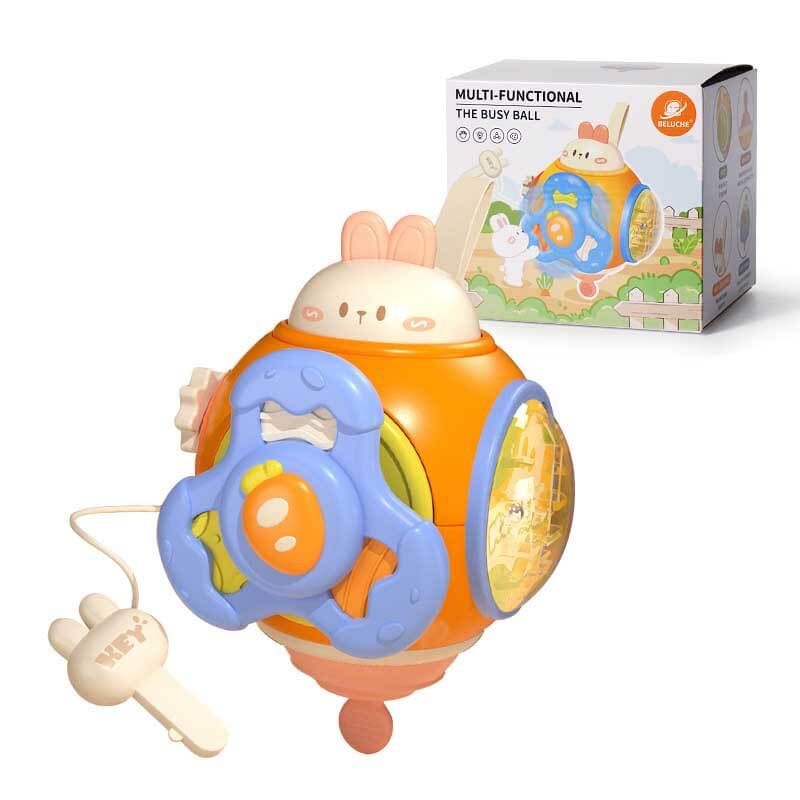 Activity toy busy box for babies 12-36 months, promotes imaginative and sensory play