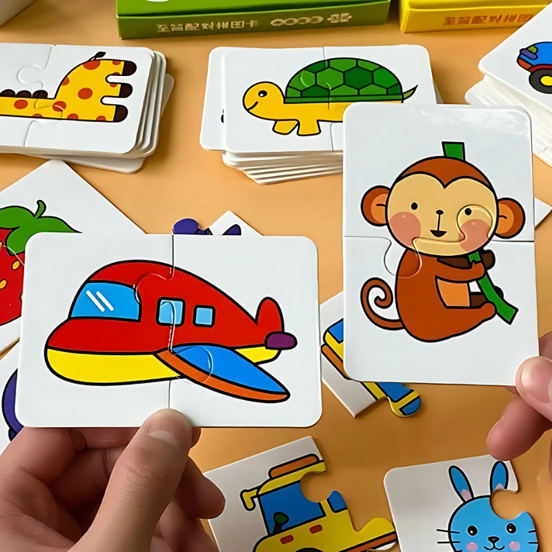 Montessori educational animal puzzle for toddlers, promoting early learning and fine motor skills