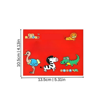 Kids' learning puzzle set with colorful car shapes, ideal for preschool children's skill development