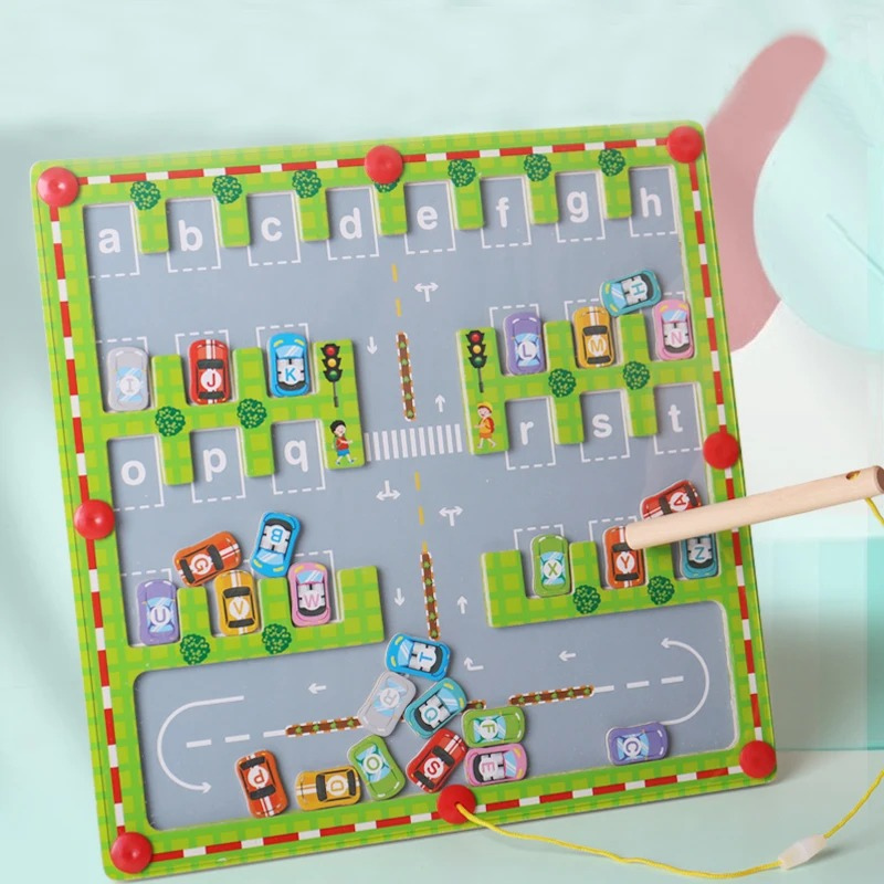 Montessori educational maze racer puzzle game toy for kids & toddlers, developing fine motor skills