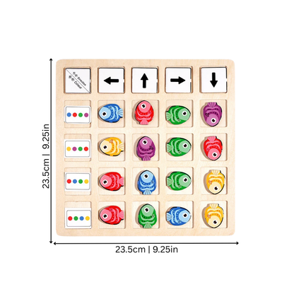 Educational logic game, children's toy for problem solving & focus, early cognitive development