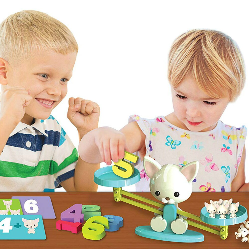 Wooden Montessori math balance game, early education counting and numerical skills