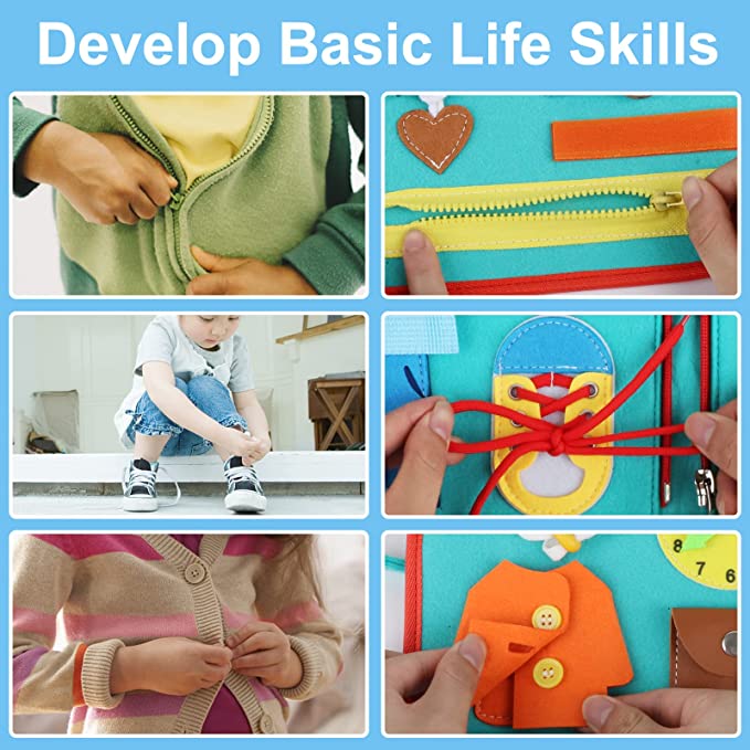 Portable Montessori sensory book, ideal travel toy for children's educational development and quiet play