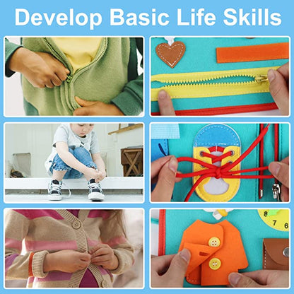 Portable Montessori sensory book, ideal travel toy for children's educational development and quiet play