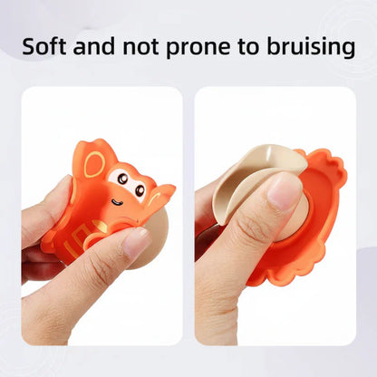 Montessori Fidget Spinner, a suction toy for stress relief and focus aid, bright colors