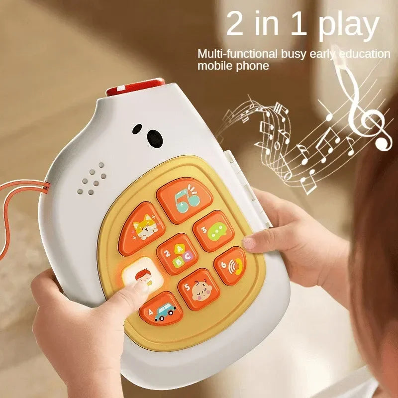 Children using an interactive sensory suitcase toy, an engaging early learning game board for toddlers