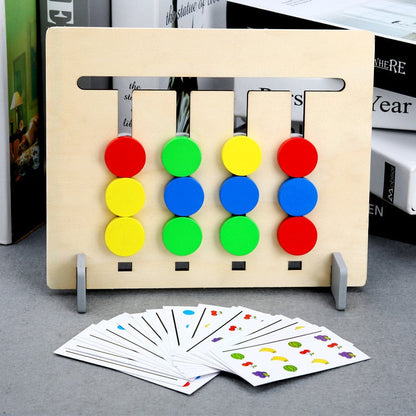 Montessori educational toy: wooden sorting puzzle, perfect for developing kid's cognitive skills