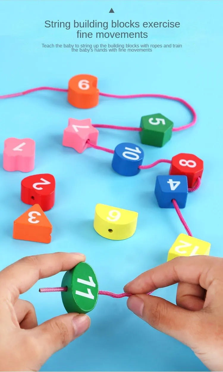 Orange wooden toy puzzle for kids, fine motor skills development, preschool friendly