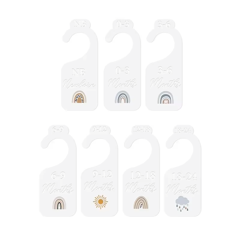 High-quality acrylic baby milestone cards to document newborn's first year, monthly photo props