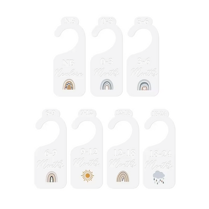 High-quality acrylic baby milestone cards to document newborn's first year, monthly photo props