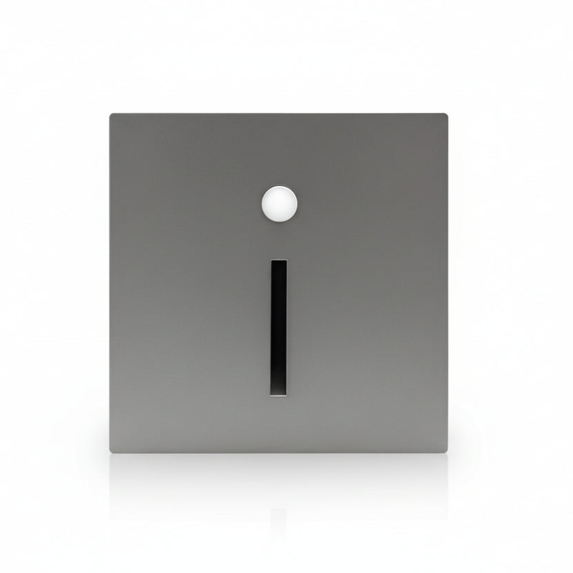 Discreet motion sensor LED light for staircases, offering smart, energy-saving illumination.