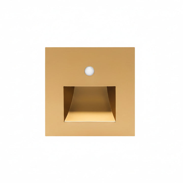 Automatic LED accent lighting for stairs, motion-sensing for modern home convenience.