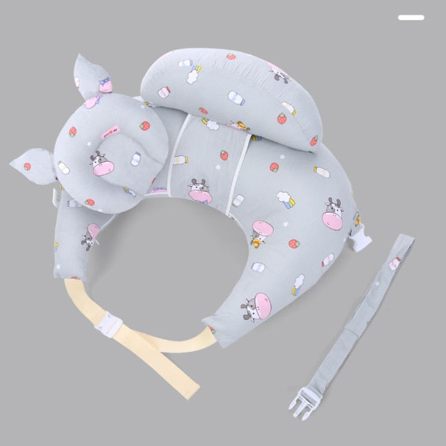 Breathable newborn baby support pillow, ideal for safe and secure positioning during feeding sessions