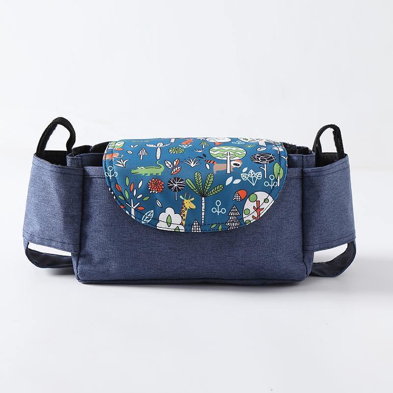 Baby travel caddy with spacious compartments, ideal as a pram storage bag for parents.