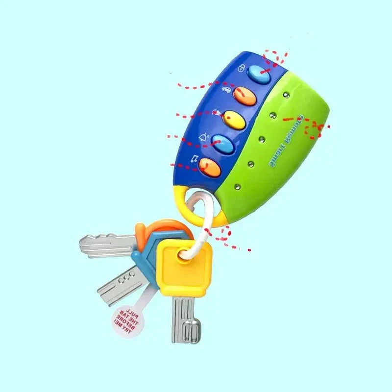 Baby's first car keys, plays music and lights up for infant play