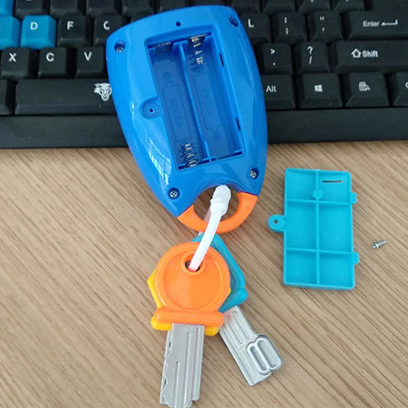 Toddler's engaging musical car key toy, featuring cute cartoon and stimulating sounds