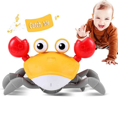 Tummy time musical crab toy, an engaging developmental gift for infants