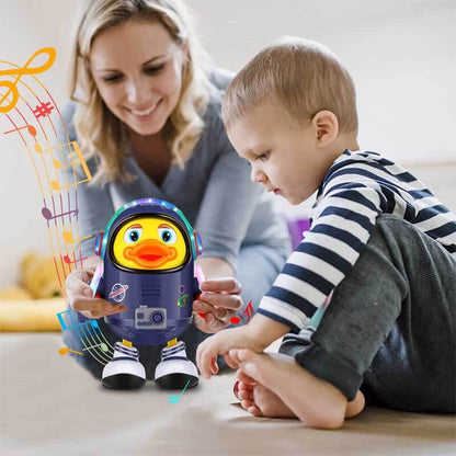 Musical Dancing Space Duck Toy, interactive & educational for toddlers, with lights and sounds