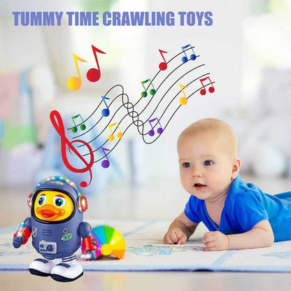 Colorful dancing space duck toy, a fun and interactive musical gift for young children