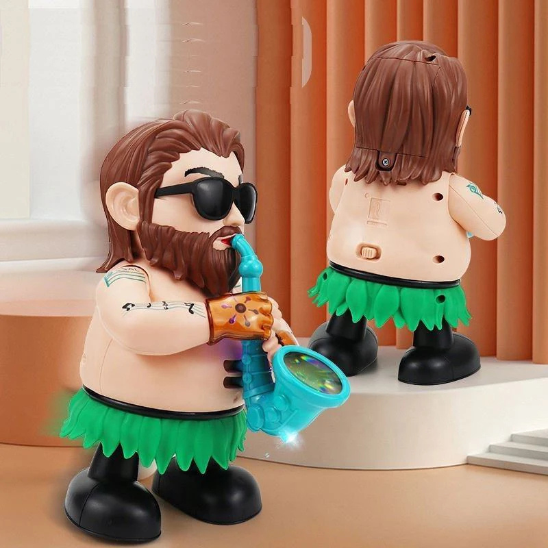 Musical dancing toy figure for kids, colorful and interactive, sparking imaginative toddler play.