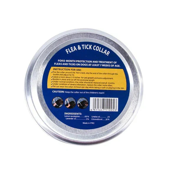 Long-lasting natural flea & tick collar for pets. Offers 8+ months of protection against pests for dogs & cats.