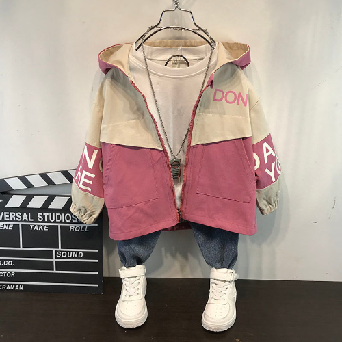 Youth New York City coat, cotton blend, ideal for cool autumn weather, comfortable design