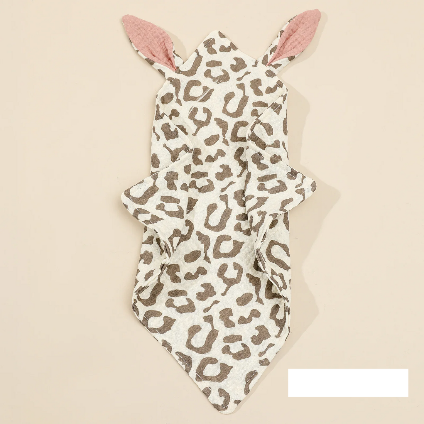 Soft cotton animal security blanket for infants, comforting and gentle on baby's skin