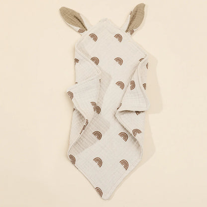 Cotton animal security blanket, provides soothing comfort and warmth for newborns