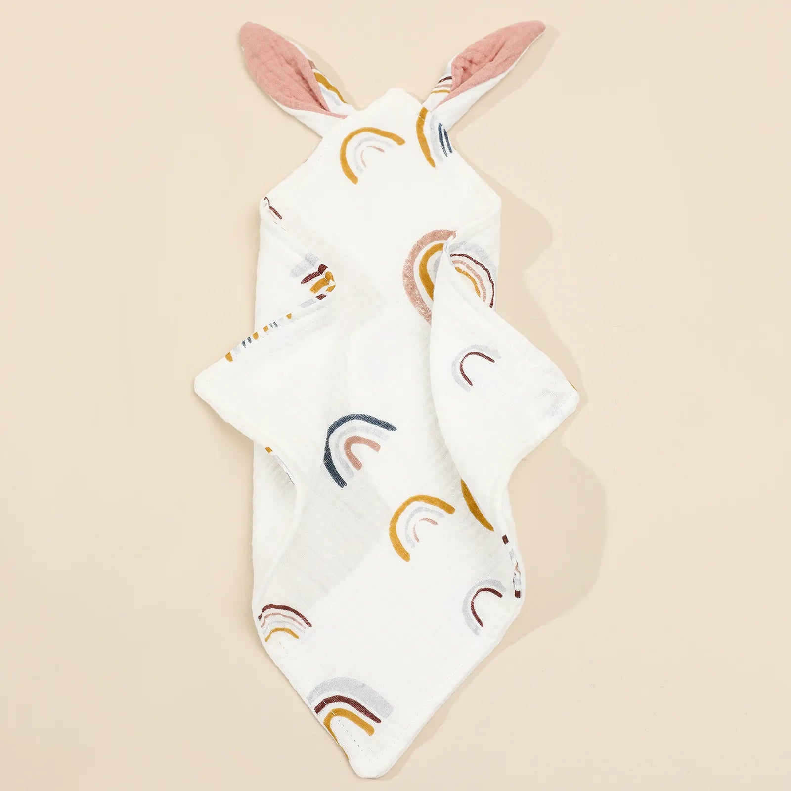 Baby's soft cotton animal blankie, perfect for soothing and comforting little ones