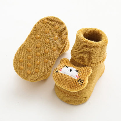 Cartoon rabbit anti-slip toddler socks, providing excellent grip and warmth for little explorers