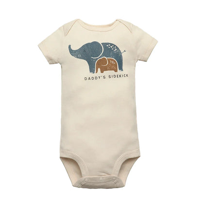 Toddler clothes: newborn baby 3-piece outfit, plain cotton jumpsuit, matching pants