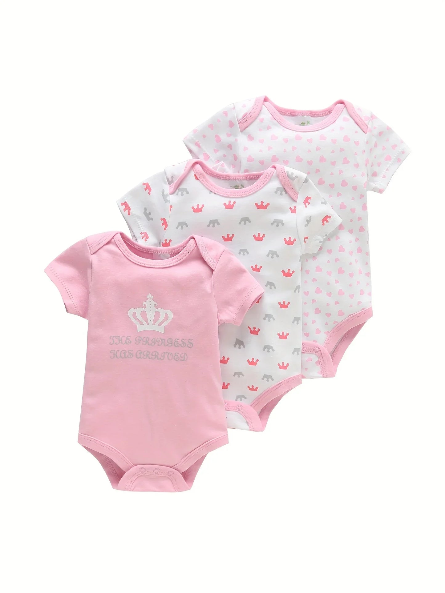 Unisex newborn romper featuring a fun graphic, soft cotton baby clothes 3-12M