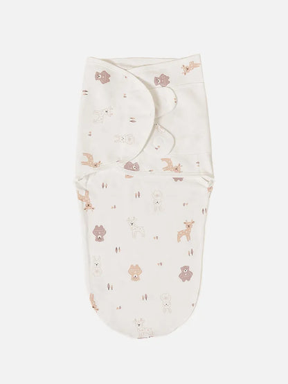 Breathable cotton newborn swaddle sleepsack, ensuring comfort for babies in all seasons.
