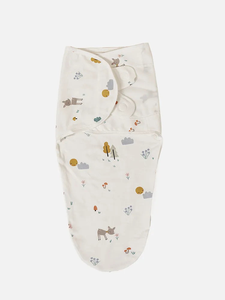 Unisex newborn swaddle sleepsack, offering a secure and comfortable sleeping environment for infants.