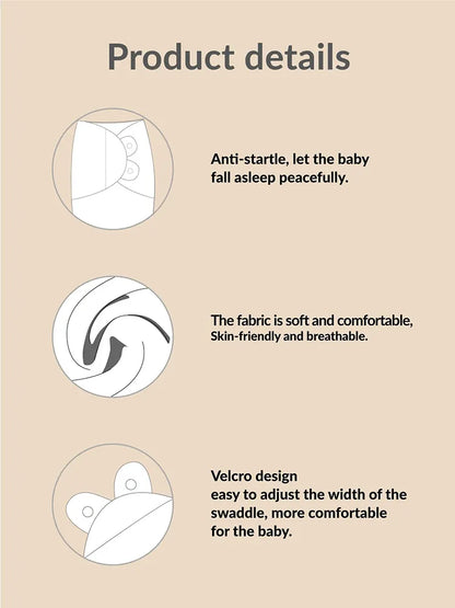 Collection of newborn cotton swaddle sleepsacks in various subtle colors, promoting safe infant sleep.