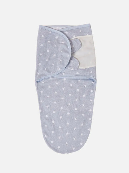 Newborn swaddle sleepsack featuring a simple design, promoting safe and peaceful infant sleep.