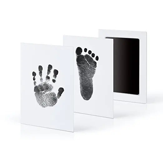 Non-toxic ink pad for baby hand and footprint, ensuring safety for memory gifts and keepsakes