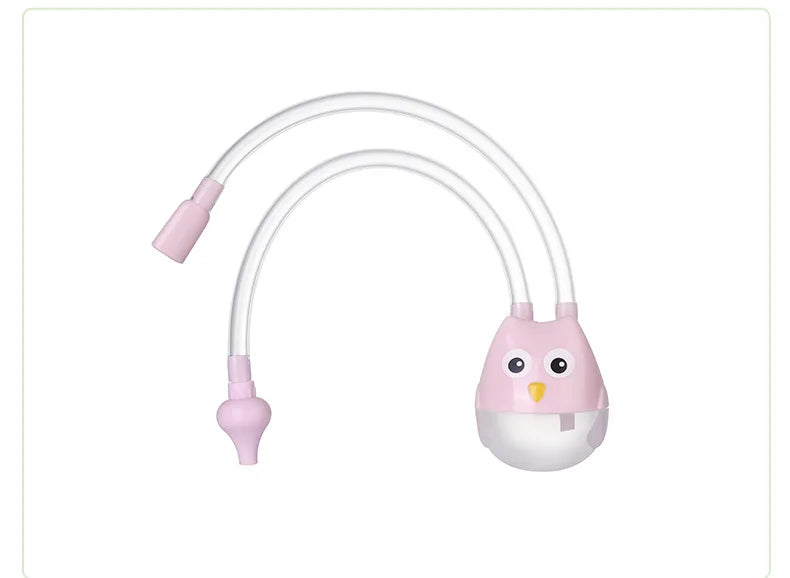 Eco-friendly silicone nasal aspirator for infants, promoting baby health and care