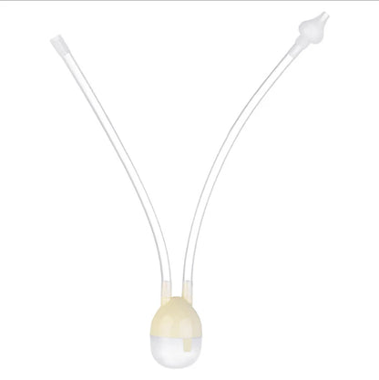 Close-up of the anti-backflow design in the infant nasal aspirator, baby hygiene